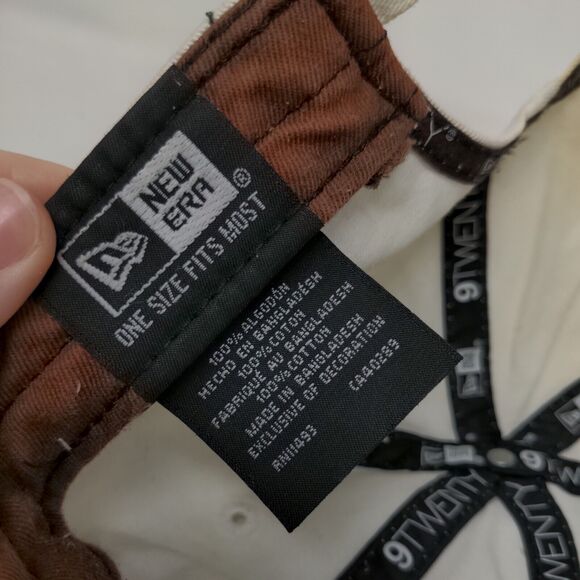 WOW! Slideback Hat White OSFM Embroidered 6 Panel New Era 9Twenty - Picture 7 of 8